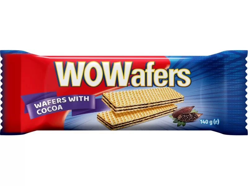 Wafers “Wowafers” with cocoa