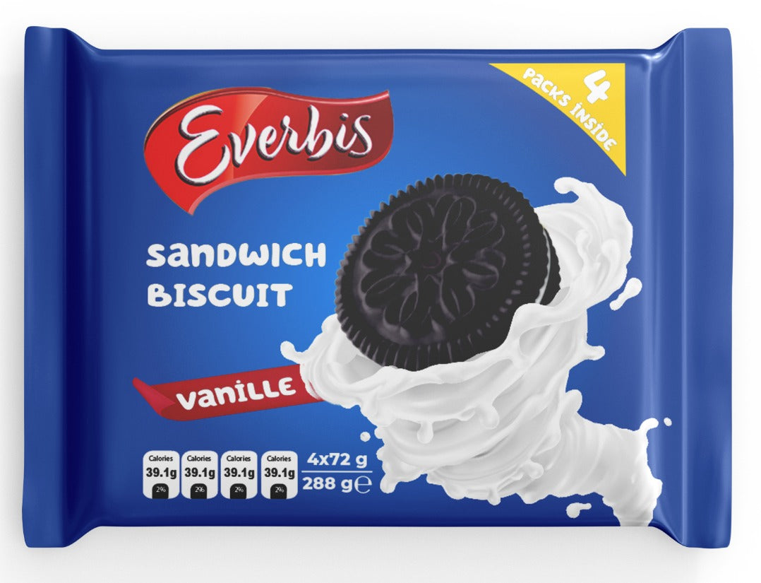 Biscuits Everbis DARK with cream