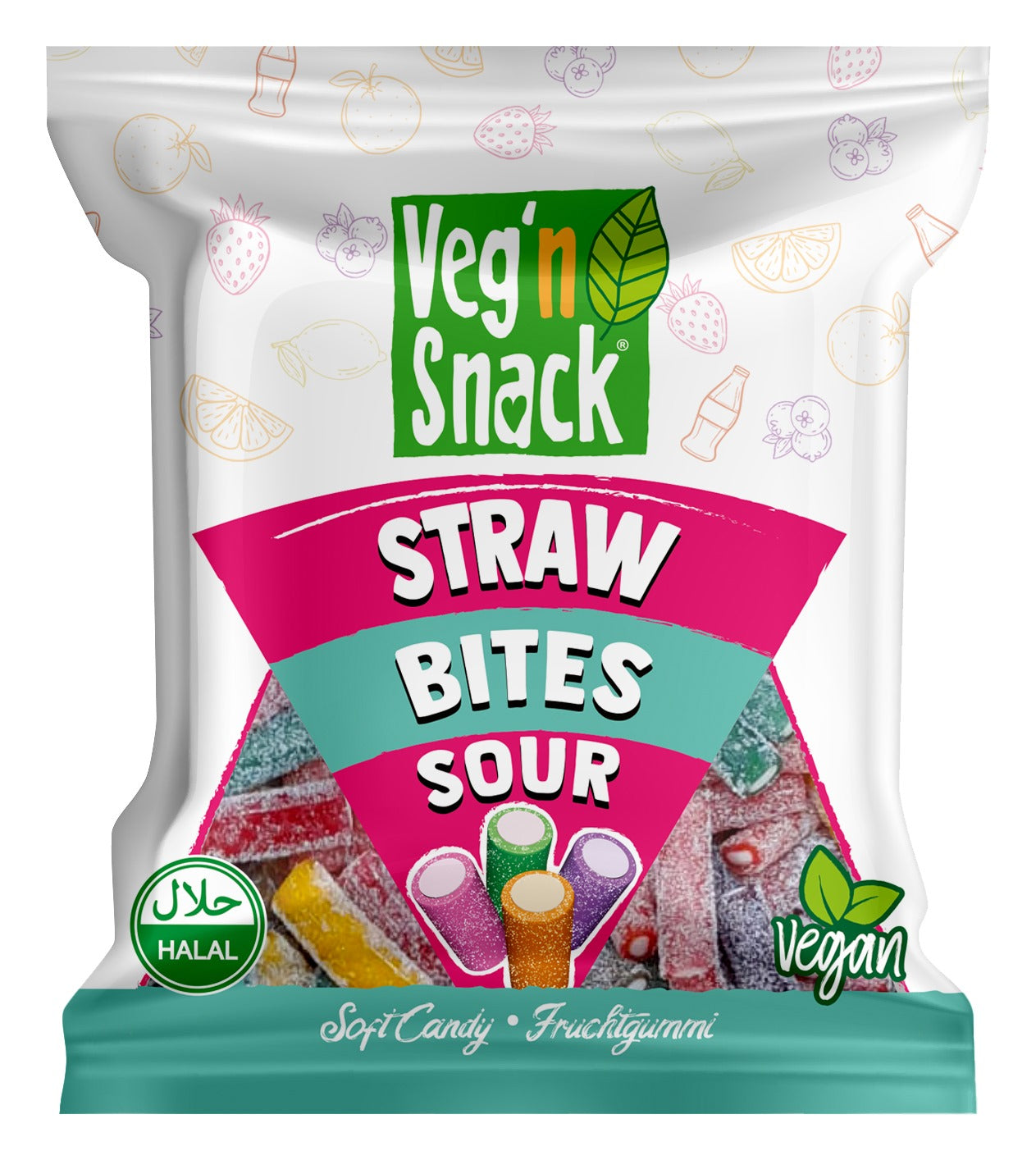 Veg'n Snack Sour Straw Bites