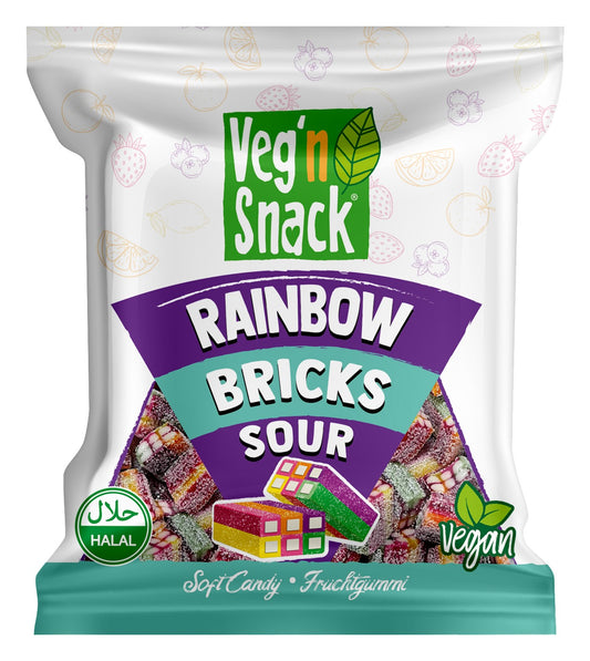 Veg'n Snack Sour Rainbow Bricks