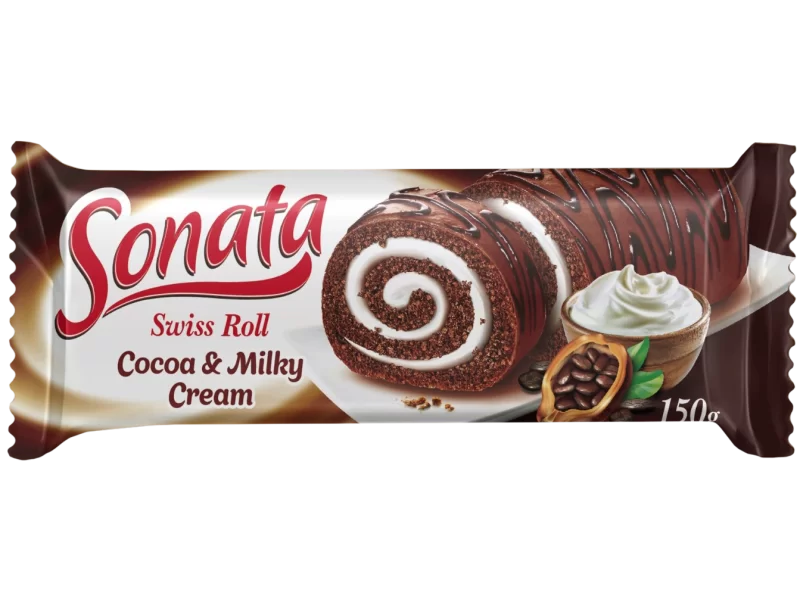 Sonata Swiss roll with Cocoa