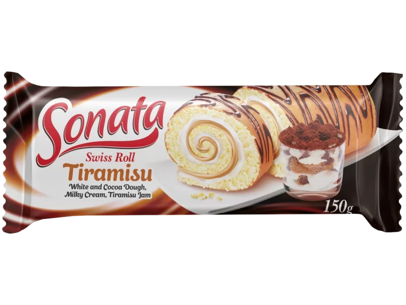 Sonata Swiss roll with Tiramisu