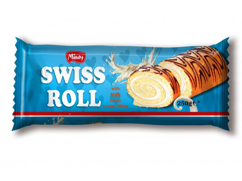 Mindy Swiss Roll With Milk Flavor