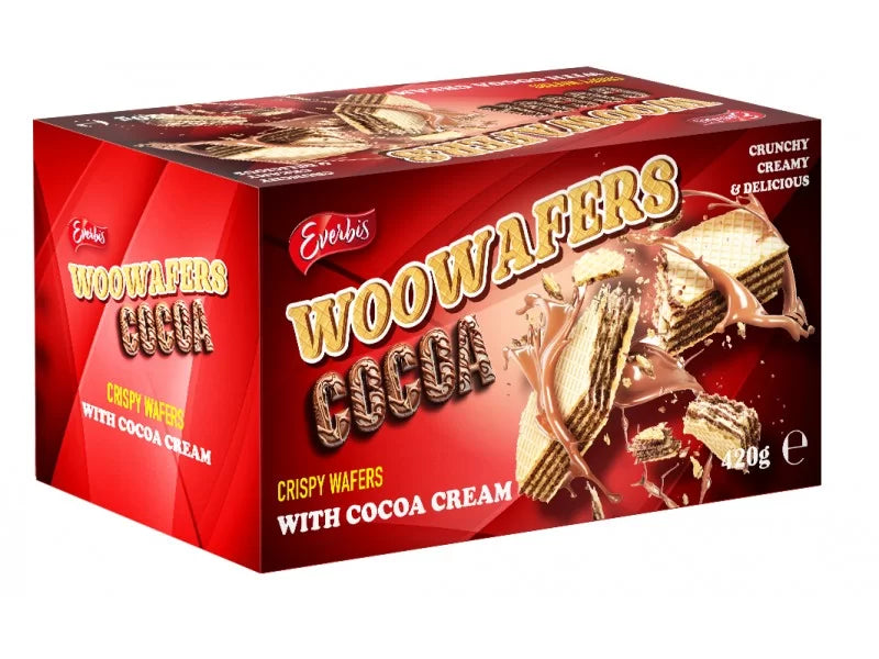 Wowafers with Cocoa 420g Box