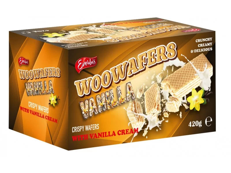 Wowafers with Vanilla 420g Box